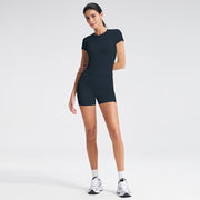 Short Sleeves + Shorts, Blueberry Color