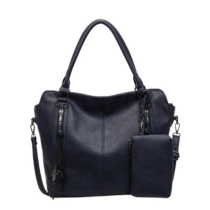 Unisex Square PU Leather Shoulder Bag With Single Shoulder Strap, Large Capacity For All Seasons
