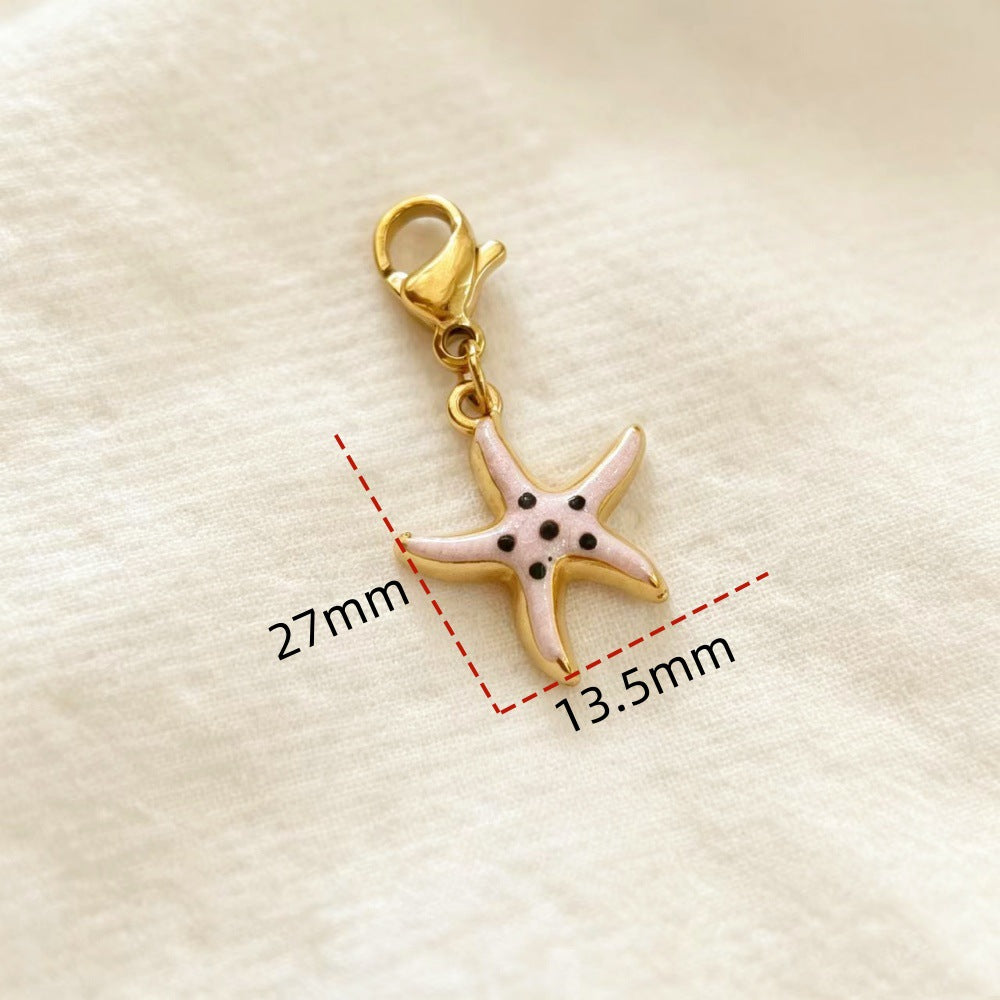 Hippocampus Pendant In 304 Stainless Steel With Electroplated Finish, Marine Style Jewelry Accessory