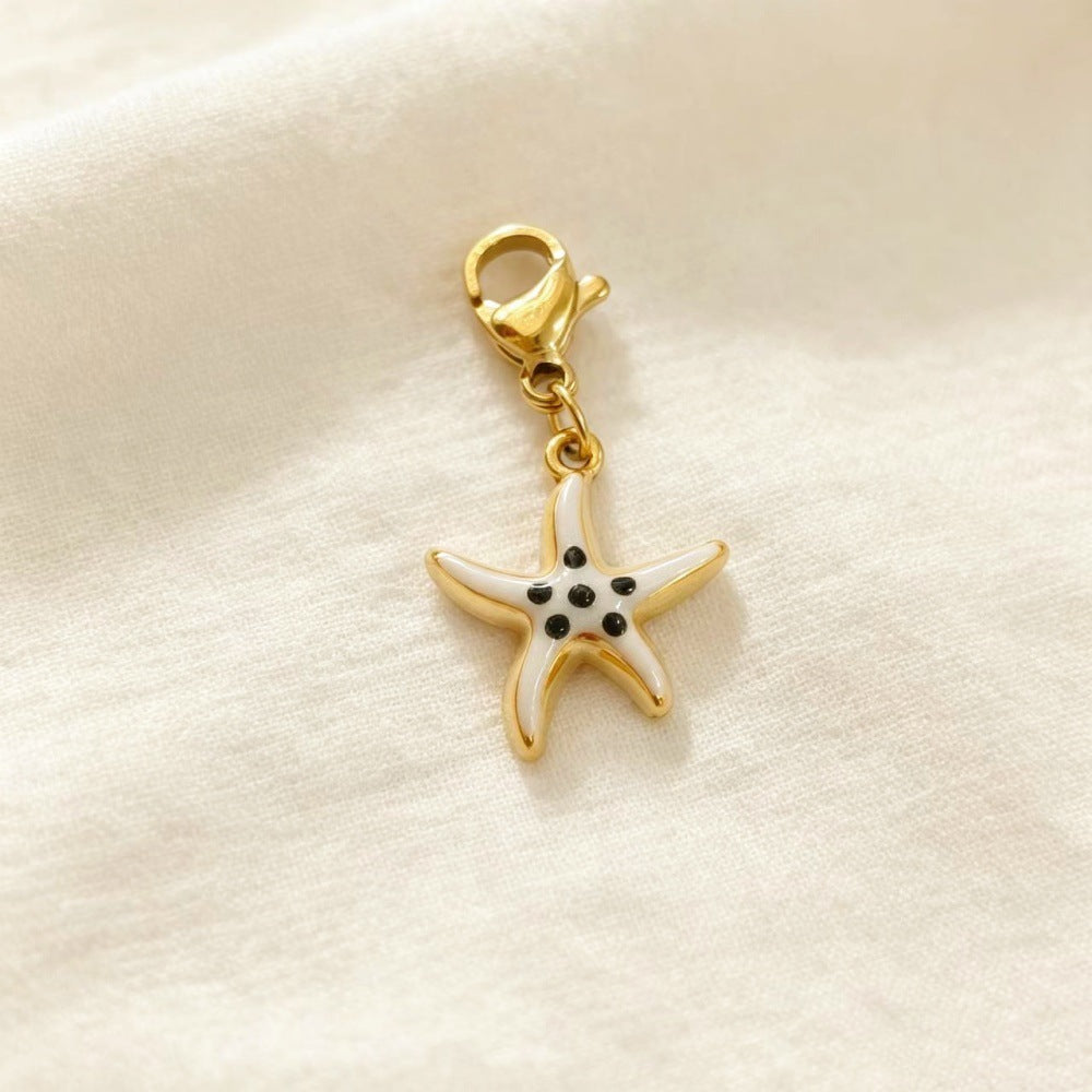 Hippocampus Pendant In 304 Stainless Steel With Electroplated Finish, Marine Style Jewelry Accessory