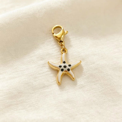 Hippocampus Pendant In 304 Stainless Steel With Electroplated Finish, Marine Style Jewelry Accessory