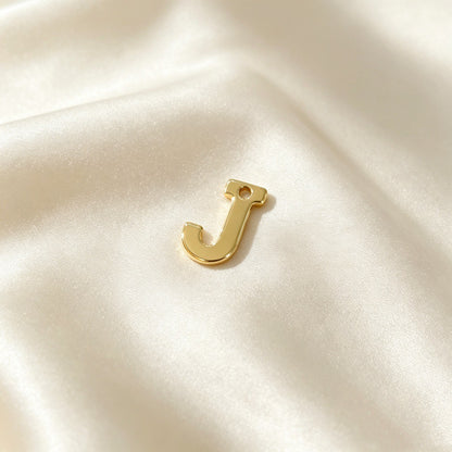 Handmade Letter Pendant In Titanium Steel With Real Gold Plated Finish, Modern Style Jewelry Accessories
