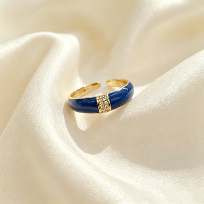 Geometric Copper Jewelry Accessory With Zircon Inlay, Electroplated Finish In Simple Style