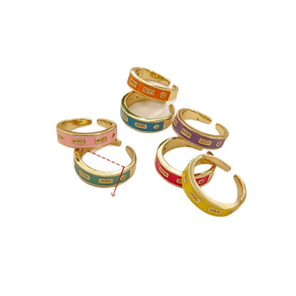 Pentagram Copper Jewelry Accessory With Rhinestone Inlay, Electroplated Finish In Sweet Style