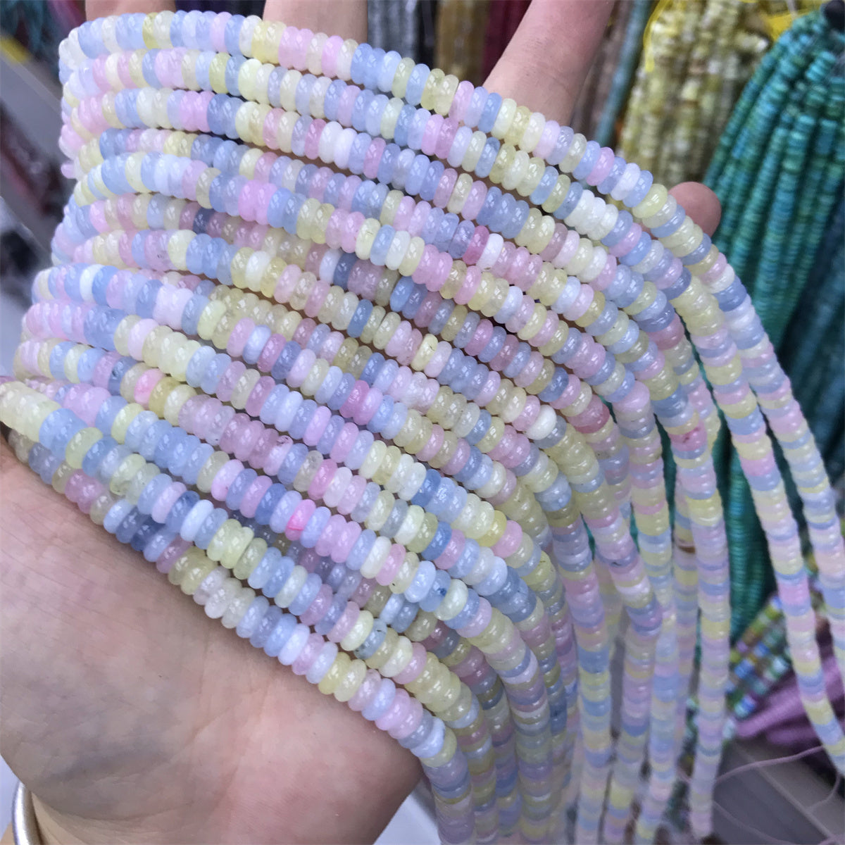 Natural Stone Beads For Jewelry Making, 1 Strand, Polished Smooth Finish, With Cotton Or Fishing Line