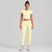 Short Sleeves + Long Pants, Light Yellow