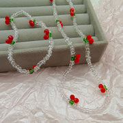 Transparent Bracelet and Necklace Set