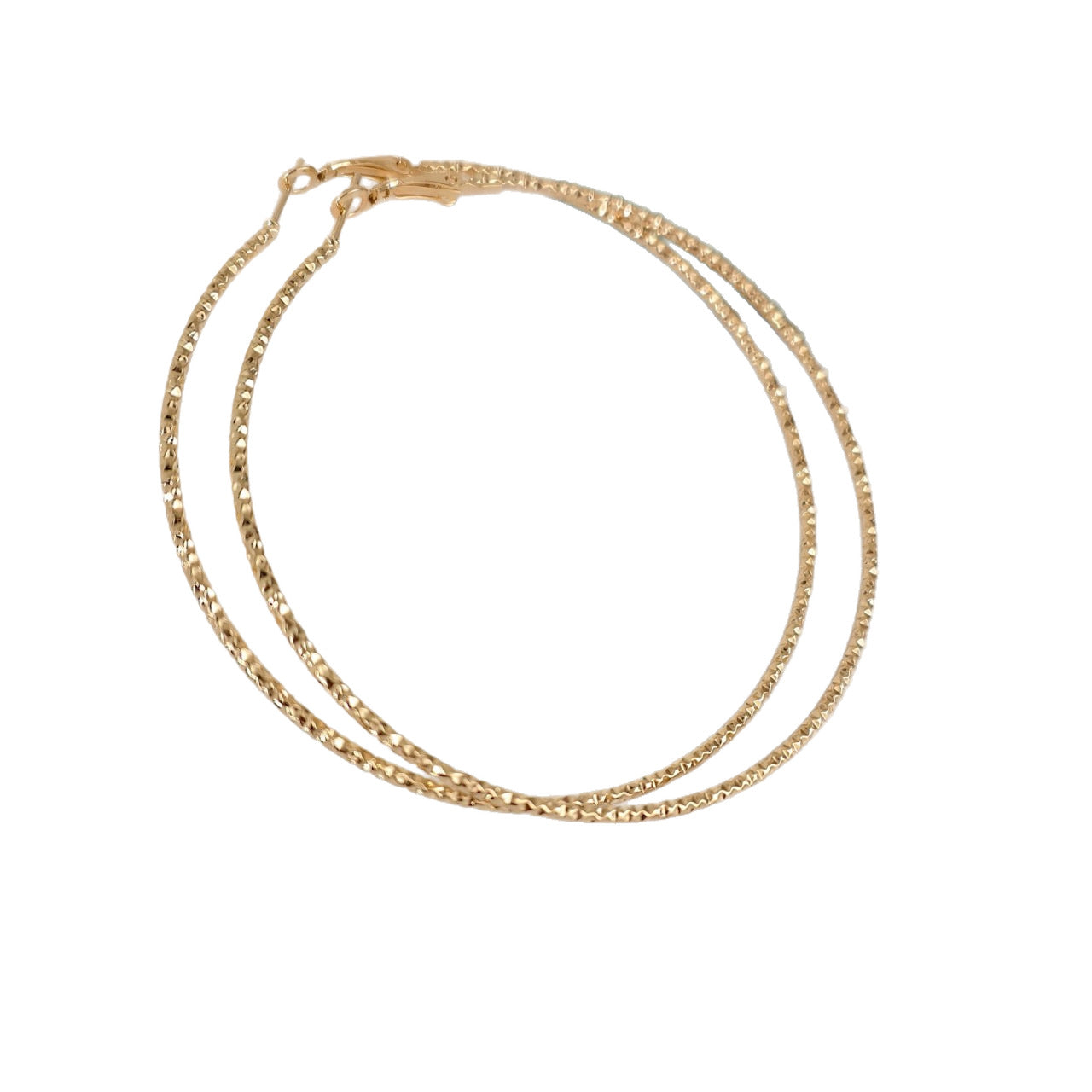Exaggerated Large Circle Earrings For Women, Alloy Material With Electroplated Finish And Iron Ear Pins