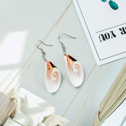 Exaggerated Shell Earrings For Women, Perfect For Beach Wear