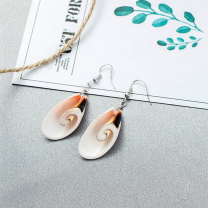 Exaggerated Shell Earrings For Women, Perfect For Beach Wear