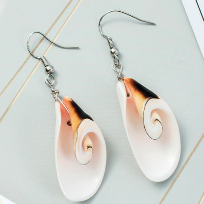 Exaggerated Shell Earrings For Women, Perfect For Beach Wear