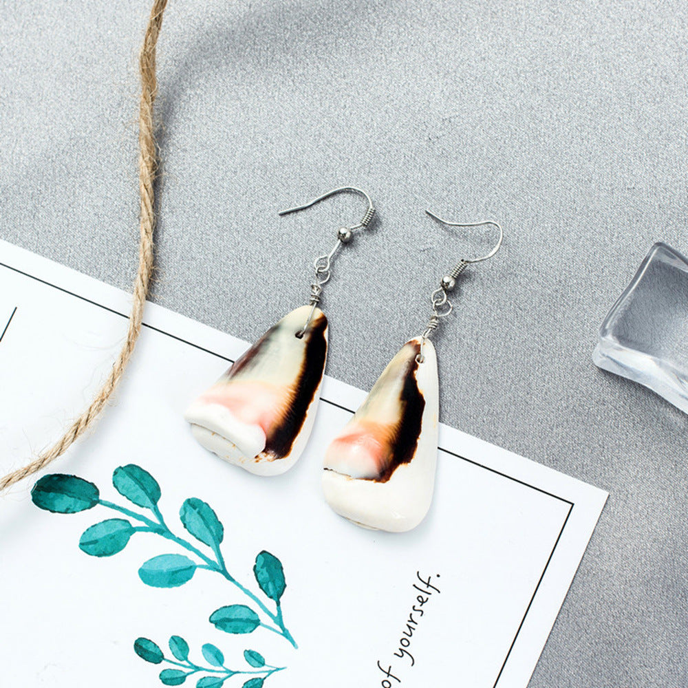 Exaggerated Shell Earrings For Women, Perfect For Beach Wear