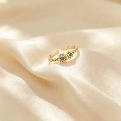 Daisy Copper Jewelry Accessories With Real Gold Plated Electroplated Finish In Sweet Style