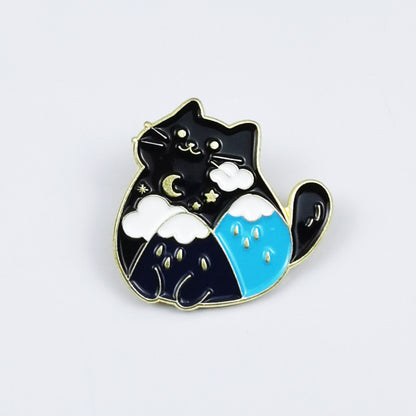 Cat Pin Made Of Zinc Alloy Featuring Enamel Craft