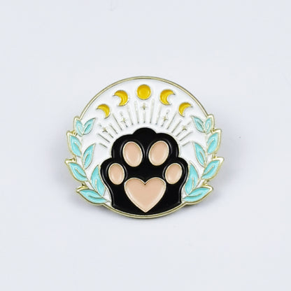 Cat Pin Made Of Zinc Alloy Featuring Enamel Craft
