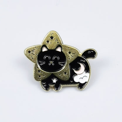 Cat Pin Made Of Zinc Alloy Featuring Enamel Craft
