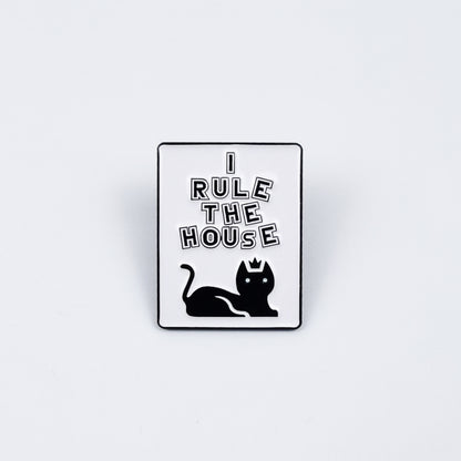 Cat Pin Made Of Zinc Alloy Featuring Enamel Craft