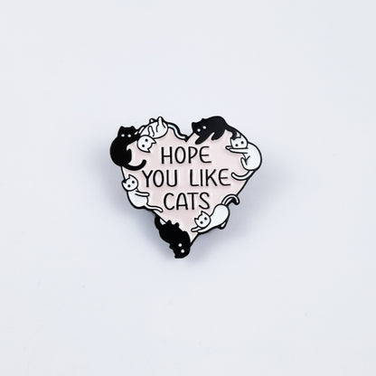 Cat Pin Made Of Zinc Alloy Featuring Enamel Craft