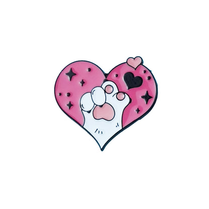 Cat Pin Made Of Zinc Alloy Featuring Enamel Craft