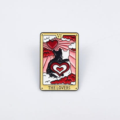 Cat Pin Made Of Zinc Alloy Featuring Enamel Craft