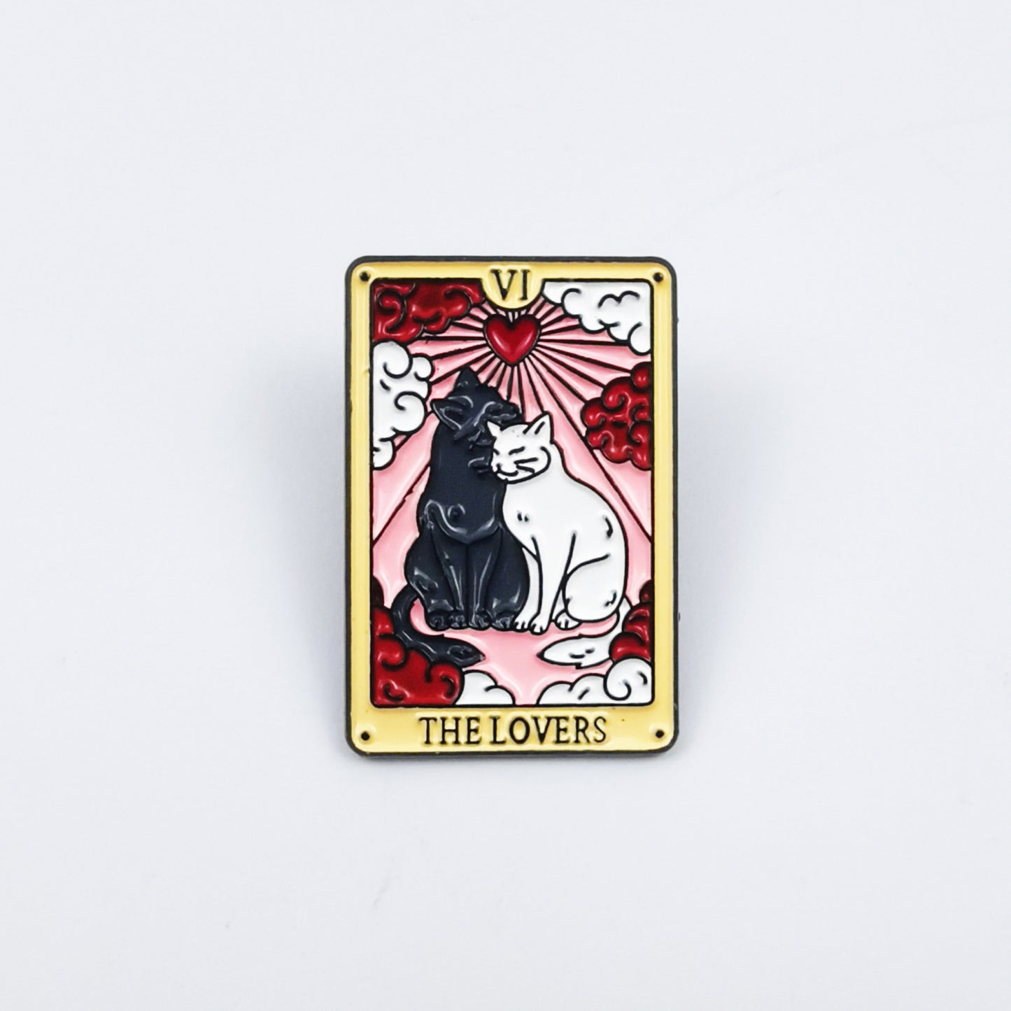 Cat Pin Made Of Zinc Alloy Featuring Enamel Craft