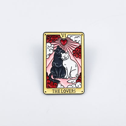 Cat Pin Made Of Zinc Alloy Featuring Enamel Craft