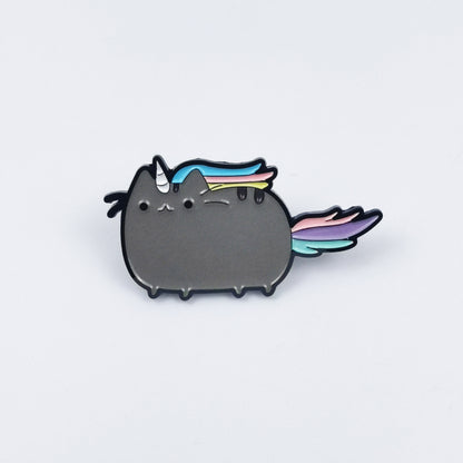 Cat Pin Made Of Zinc Alloy Featuring Enamel Craft