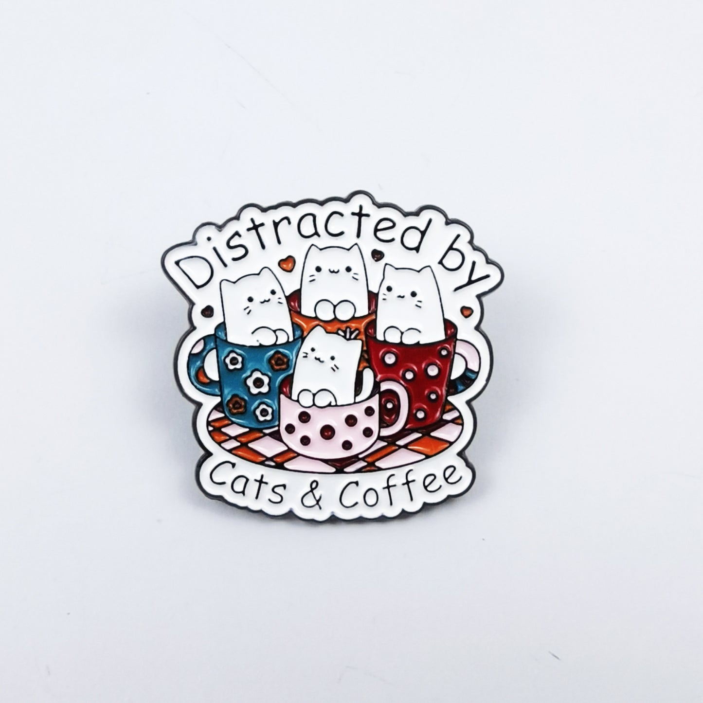 Cat Pin Made Of Zinc Alloy Featuring Enamel Craft
