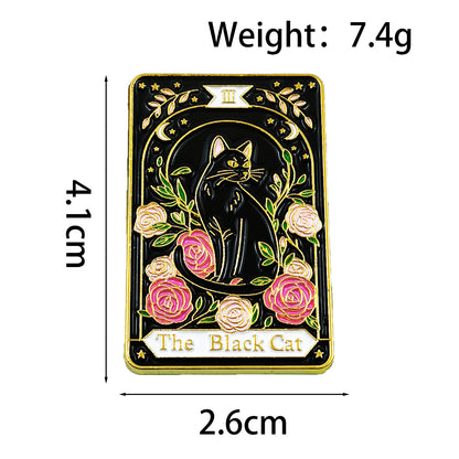 Cat Pin Made Of Zinc Alloy Featuring Enamel Craft