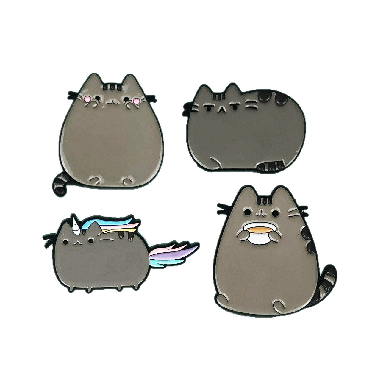 Cat Pin Made Of Zinc Alloy Featuring Enamel Craft