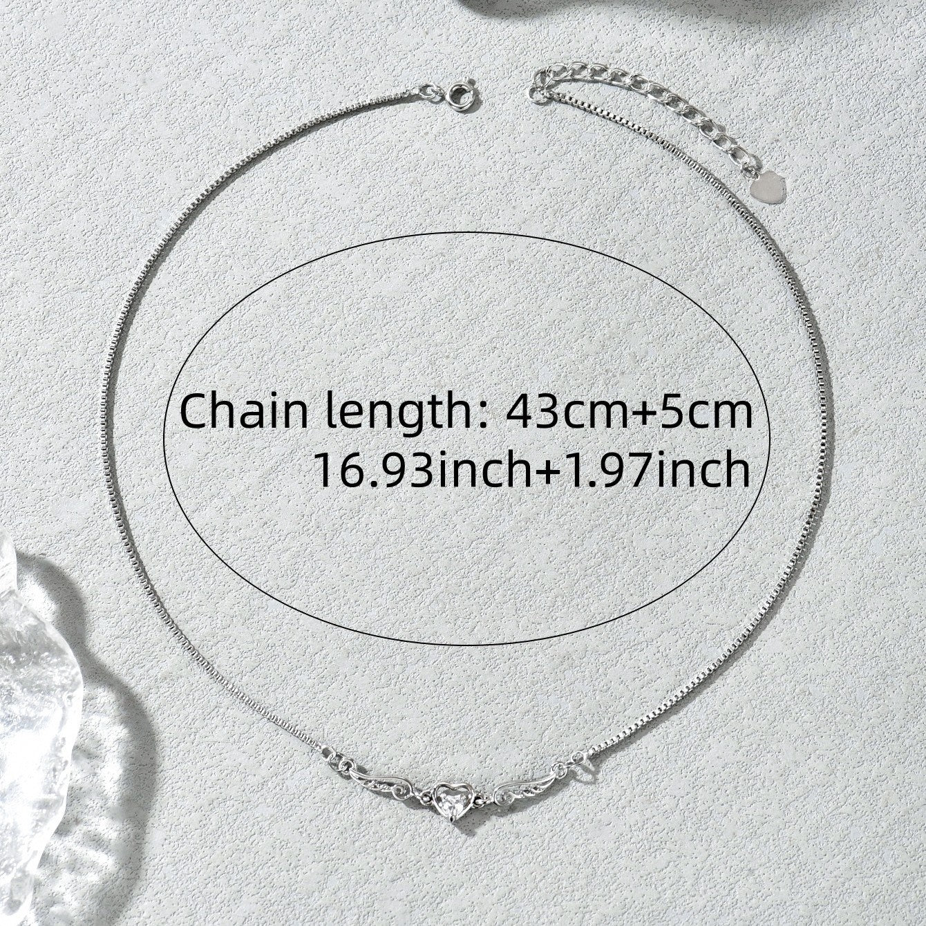 Heart Shape Electroplated Copper Pendant Necklace For Women With Rhinestones And Box Chain