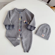 9766 Gray Two-piece Set