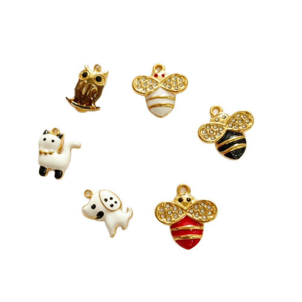 Cat Pendant Made Of 304 Stainless Steel With 18K Real Gold Plated Electroplated Finish, Sweet Style Jewelry Accessory In Gold