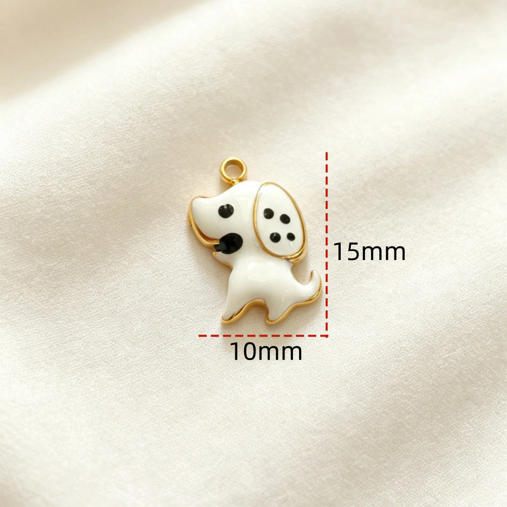 Cat Pendant Made Of 304 Stainless Steel With 18K Real Gold Plated Electroplated Finish, Sweet Style Jewelry Accessory In Gold