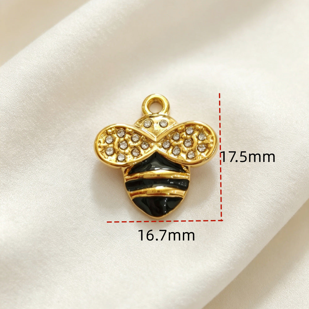 Cat Pendant Made Of 304 Stainless Steel With 18K Real Gold Plated Electroplated Finish, Sweet Style Jewelry Accessory In Gold