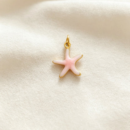 Ocean Pendant In 304 Stainless Steel With Electroplated Finish, Marine Style Jewelry Accessory In Steel Color