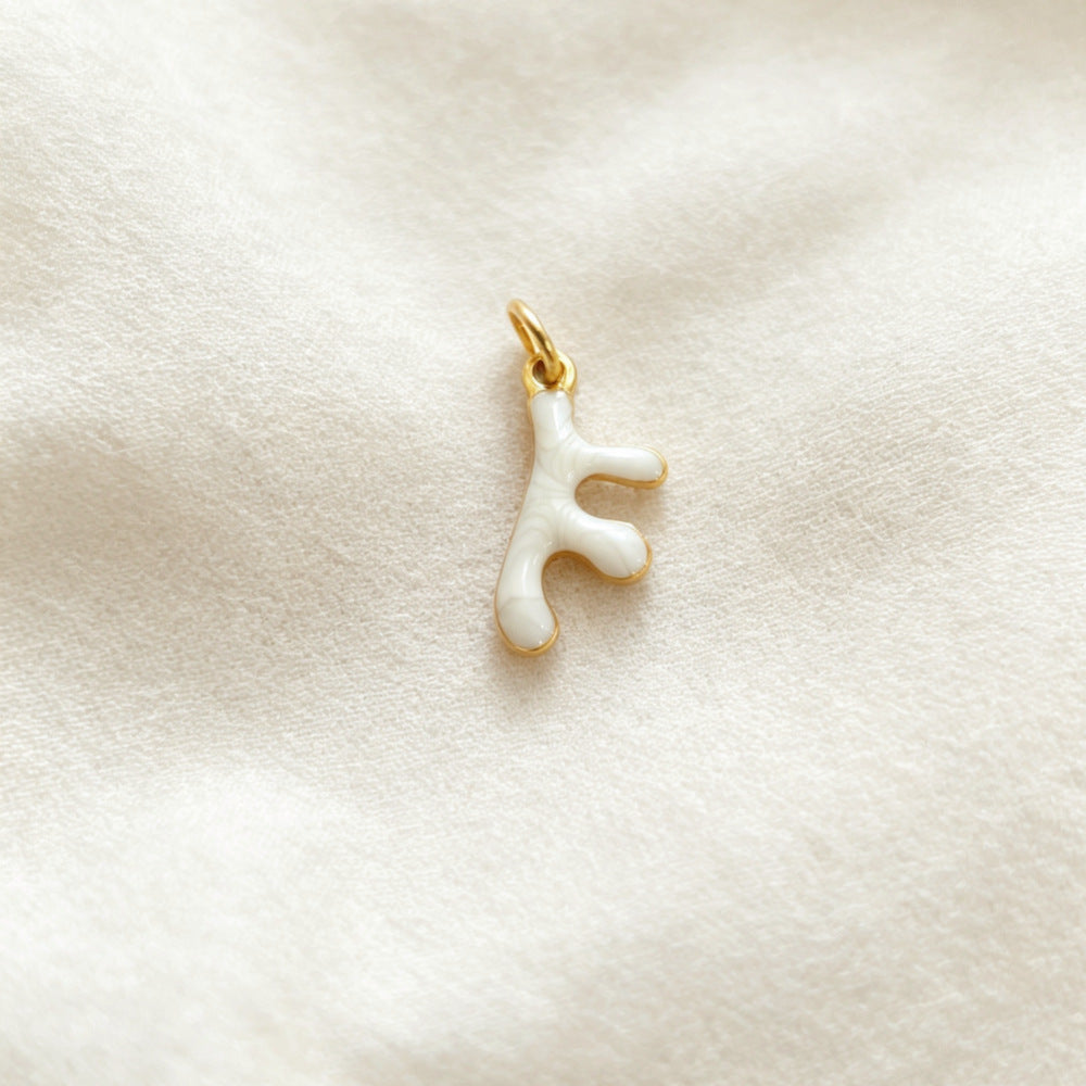Ocean Pendant In 304 Stainless Steel With Electroplated Finish, Marine Style Jewelry Accessory In Steel Color