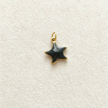 Ocean Pendant In 304 Stainless Steel With Electroplated Finish, Marine Style Jewelry Accessory In Steel Color