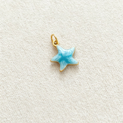 Ocean Pendant In 304 Stainless Steel With Electroplated Finish, Marine Style Jewelry Accessory In Steel Color