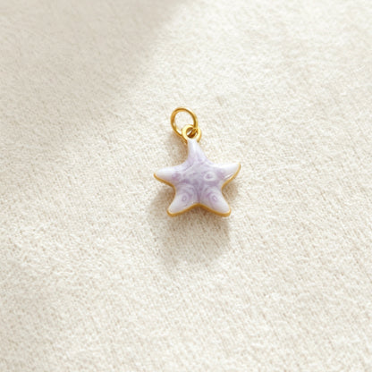 Ocean Pendant In 304 Stainless Steel With Electroplated Finish, Marine Style Jewelry Accessory In Steel Color