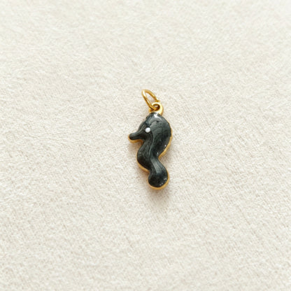 Ocean Pendant In 304 Stainless Steel With Electroplated Finish, Marine Style Jewelry Accessory In Steel Color