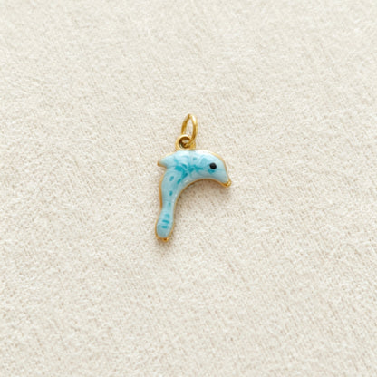 Ocean Pendant In 304 Stainless Steel With Electroplated Finish, Marine Style Jewelry Accessory In Steel Color