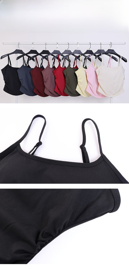 Calf-Length Yoga Jumpsuit For Women In Nylon Fabric With Backless Design, Sleeveless, Perfect For Summer