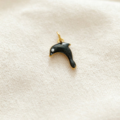 Ocean Pendant In 304 Stainless Steel With Electroplated Finish, Marine Style Jewelry Accessory In Steel Color