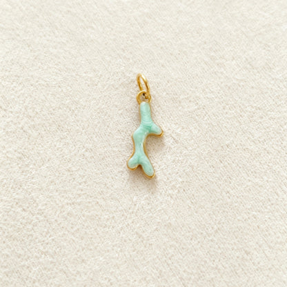 Ocean Pendant In 304 Stainless Steel With Electroplated Finish, Marine Style Jewelry Accessory In Steel Color