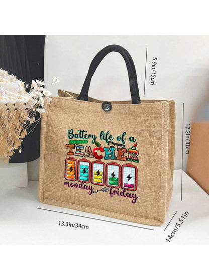 Unisex Square Polyester Shoulder Bag With Single Shoulder Strap, Printing Design, Suitable For All Seasons