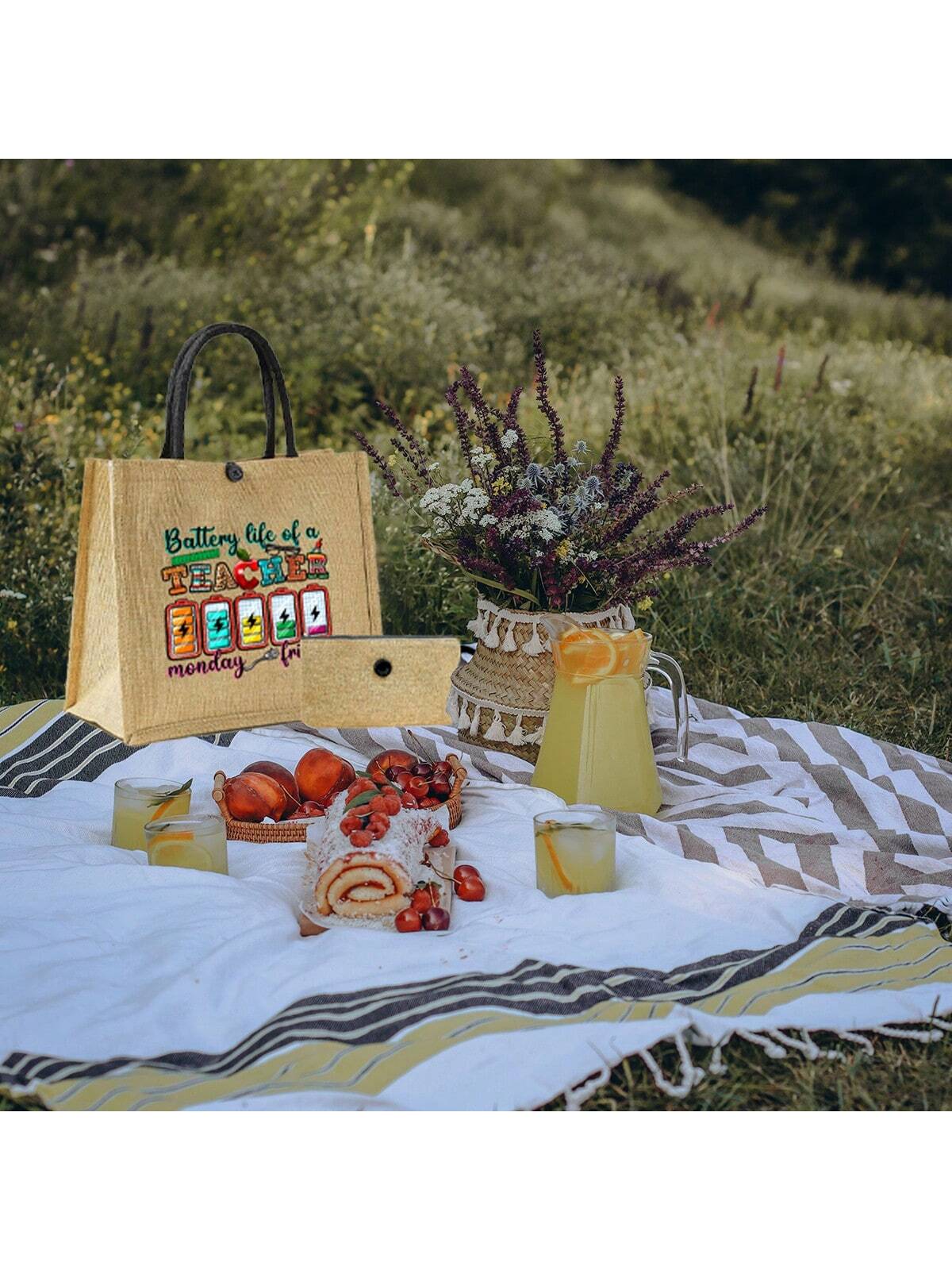 Unisex Square Polyester Shoulder Bag With Single Shoulder Strap, Printing Design, Suitable For All Seasons
