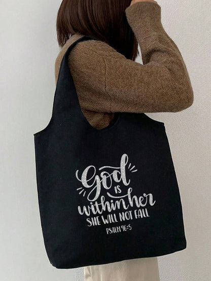 Unisex Square Polyester Shoulder Bag With Single Shoulder Strap, Suitable For All Seasons