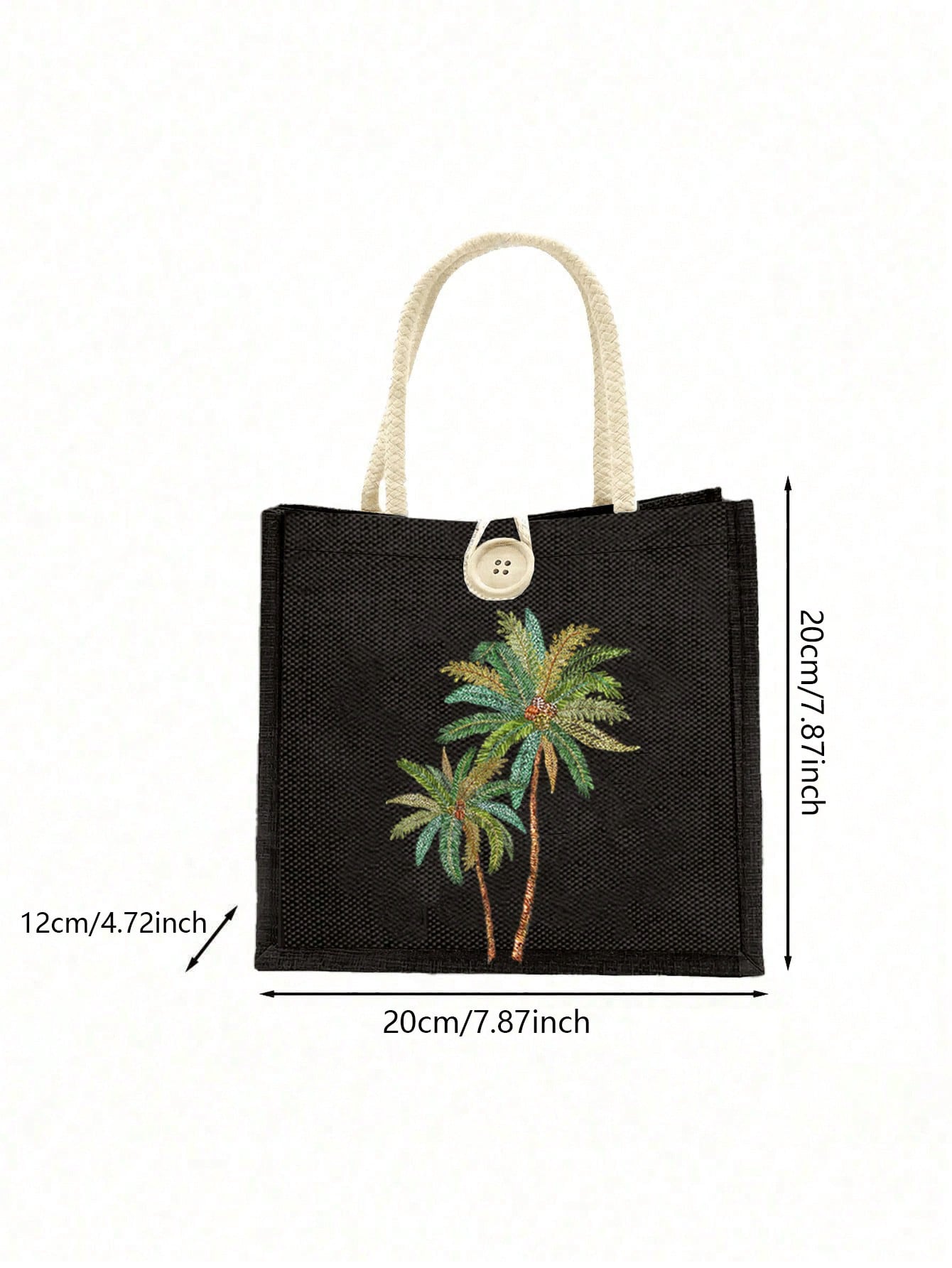 Unisex Square Polyester Shoulder Bag With Single Shoulder Strap, Printing Design, Suitable For All Seasons