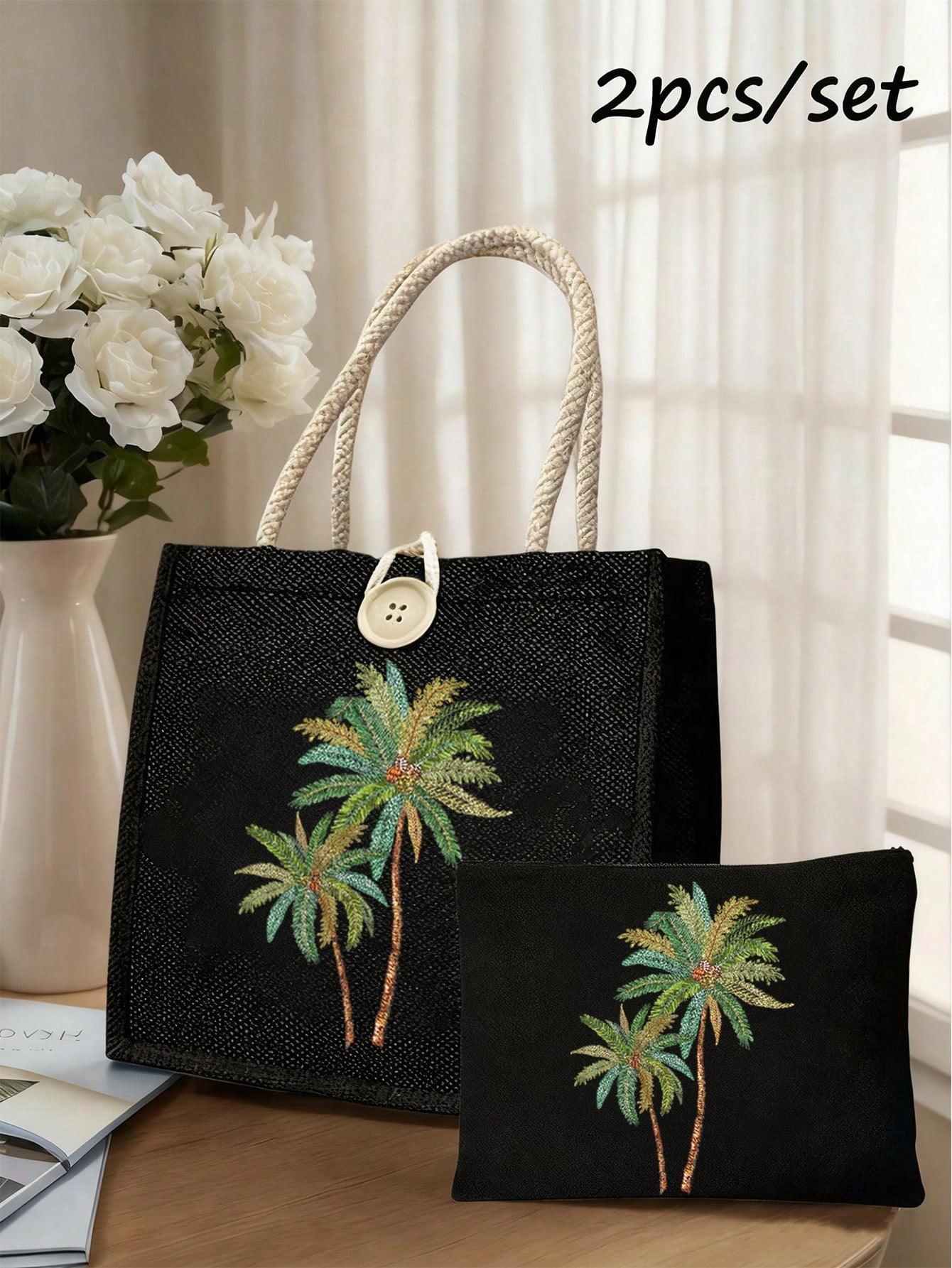 Unisex Square Polyester Shoulder Bag With Single Shoulder Strap, Printing Design, Suitable For All Seasons